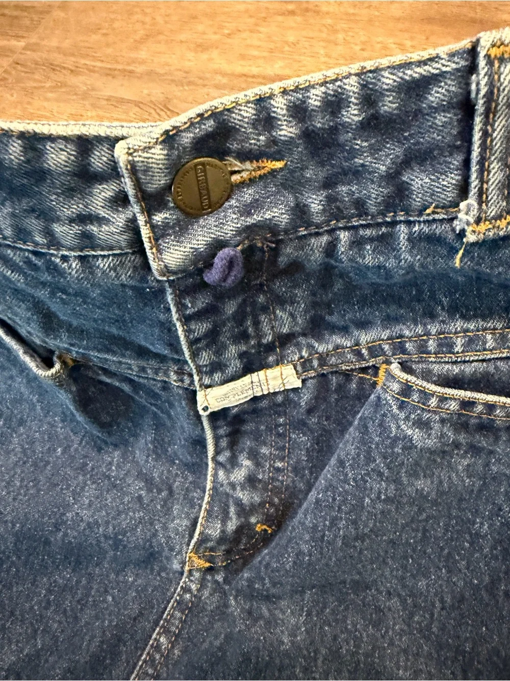 Marithe Francois Girbaud Dark Indigo Denim A-Line Skirt